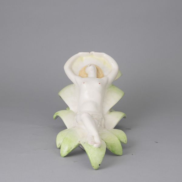 Giovanni Grande : Lenci, Torino 1930 ca Nuda su foglia  - Asta Ceramiche Italiane ed Europee del '900 - Associazione Nazionale - Case d'Asta italiane