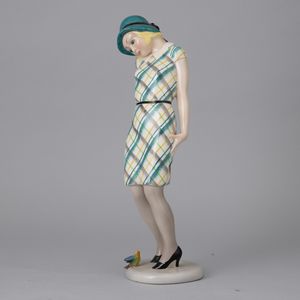 Helen König Scavini : Lenci, Torino 1938 Nella o Nasin  - Asta Ceramiche Italiane ed Europee del '900 - Associazione Nazionale - Case d'Asta italiane