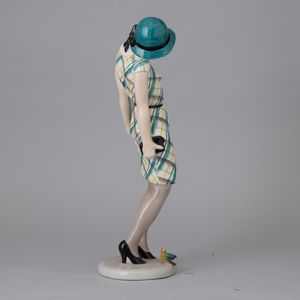 Helen König Scavini : Lenci, Torino 1938 Nella o Nasin  - Asta Ceramiche Italiane ed Europee del '900 - Associazione Nazionale - Case d'Asta italiane