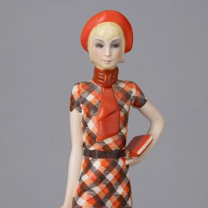 Helen König Scavini : Lenci, Torino 1935 Zizi  - Asta Ceramiche Italiane ed Europee del '900 - Associazione Nazionale - Case d'Asta italiane