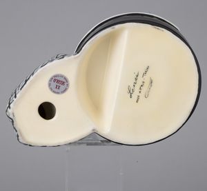 Helen König Scavini : Lenci, Torino 1930 ca Al caff  - Asta Ceramiche Italiane ed Europee del '900 - Associazione Nazionale - Case d'Asta italiane