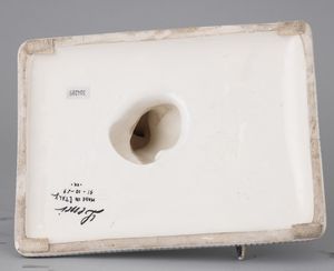 Helen König Scavini : Lenci, Torino 1929 Nuda con coniglio  - Asta Ceramiche Italiane ed Europee del '900 - Associazione Nazionale - Case d'Asta italiane