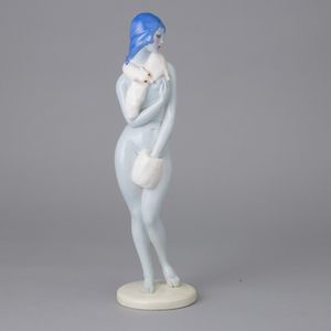 Mario Sturani - Lenci, Torino 1930 Nudino con pelliccia