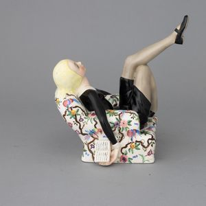 Helen König Scavini : Lenci, Torino 1933 Primo romanzo  - Asta Ceramiche Italiane ed Europee del '900 - Associazione Nazionale - Case d'Asta italiane