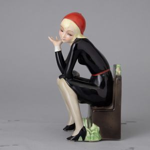 Helen König Scavini : Lenci, Torino 1931 Nella  - Asta Ceramiche Italiane ed Europee del '900 - Associazione Nazionale - Case d'Asta italiane