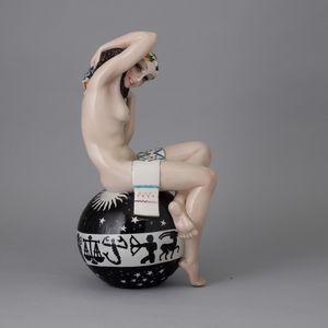 Sandro Vacchetti : Essevi, Torino 1940 ca Il mondo e il suo castigo  - Asta Ceramiche Italiane ed Europee del '900 - Associazione Nazionale - Case d'Asta italiane