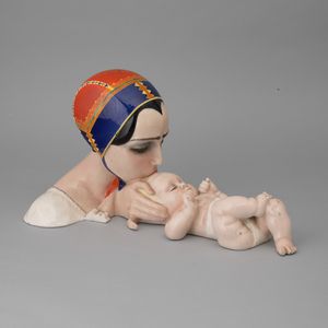 Sandro Vacchetti : Essevi, Torino 1940 ca Amore Sardo  - Asta Ceramiche Italiane ed Europee del '900 - Associazione Nazionale - Case d'Asta italiane