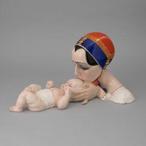 Sandro Vacchetti : Essevi, Torino 1940 ca Amore Sardo  - Asta Ceramiche Italiane ed Europee del '900 - Associazione Nazionale - Case d'Asta italiane