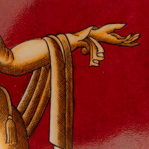 GIO PONTI : Richard Ginori, Sesto Fiorentino 1990 ca L'Architetto  - Asta Ceramiche Italiane ed Europee del '900 - Associazione Nazionale - Case d'Asta italiane