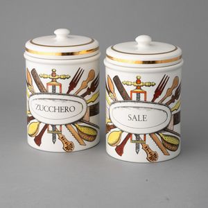 Piero Fornasetti : Milano 1950 ca  - Asta Ceramiche Italiane ed Europee del '900 - Associazione Nazionale - Case d'Asta italiane