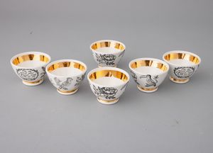 Piero Fornasetti : Milano 1950 ca  - Asta Ceramiche Italiane ed Europee del '900 - Associazione Nazionale - Case d'Asta italiane