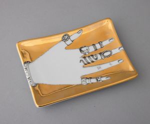 Piero Fornasetti : Milano 1950 ca  - Asta Ceramiche Italiane ed Europee del '900 - Associazione Nazionale - Case d'Asta italiane