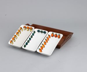 Piero Fornasetti : Milano 1950 ca Antipastiera  - Asta Ceramiche Italiane ed Europee del '900 - Associazione Nazionale - Case d'Asta italiane