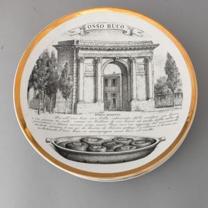 Piero Fornasetti : Milano 1950 ca  - Asta Ceramiche Italiane ed Europee del '900 - Associazione Nazionale - Case d'Asta italiane