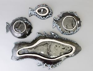 Auguste Luc Lucchesi : Vallauris, Francia 1950 ca  - Asta Ceramiche Italiane ed Europee del '900 - Associazione Nazionale - Case d'Asta italiane