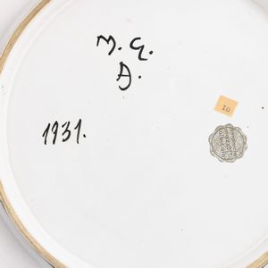 Alfredo Gaudenzi : M.G.A., Albisola 1931  - Asta Ceramiche Italiane ed Europee del '900 - Associazione Nazionale - Case d'Asta italiane