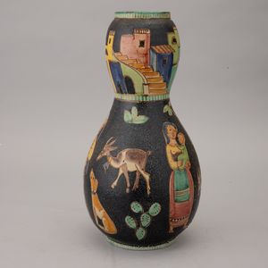 Vincenzo Pinto : Vietri sul Mare 1950 ca  - Asta Ceramiche Italiane ed Europee del '900 - Associazione Nazionale - Case d'Asta italiane