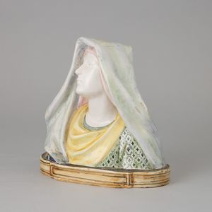 Manifattura Minghetti, Bologna 1930 ca Madonna  - Asta Ceramiche Italiane ed Europee del '900 - Associazione Nazionale - Case d'Asta italiane