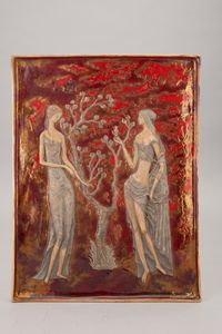 Pietro Melandri : Faenza 1950 ca  - Asta Ceramiche Italiane ed Europee del '900 - Associazione Nazionale - Case d'Asta italiane