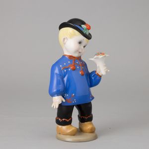 Luigi Borione : Lenci, Torino 1940 ca Francia-Jules  - Asta Ceramiche Italiane ed Europee del '900 - Associazione Nazionale - Case d'Asta italiane