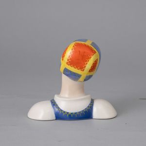 Sandro Vacchetti : Lenci, Torino 1930 ca Testina sarda  - Asta Ceramiche Italiane ed Europee del '900 - Associazione Nazionale - Case d'Asta italiane