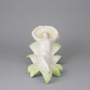 Giovanni Grande : Lenci, Torino 1930 ca Nuda su foglia  - Asta Ceramiche Italiane ed Europee del '900 - Associazione Nazionale - Case d'Asta italiane