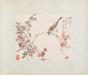 Sei dipinti raffiguranti volatili e motivi naturalistici  - Asta Arte Orientale  - Associazione Nazionale - Case d'Asta italiane