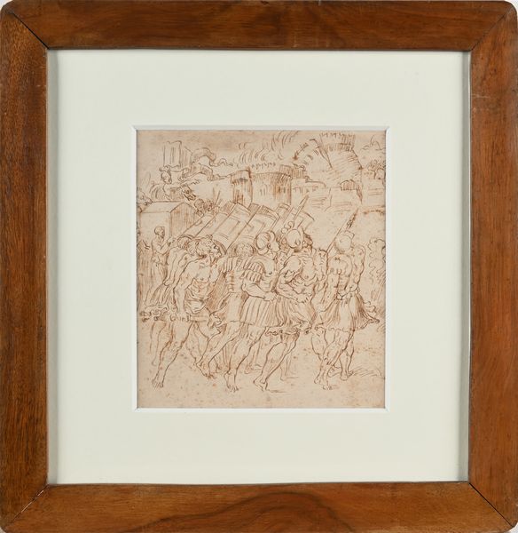 SCUOLA ROMANA DEL XVII SECOLO : La presa di Gerico  - Asta Disegni antichi - Associazione Nazionale - Case d'Asta italiane