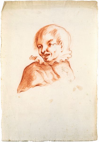 Scuola emiliana del XVIII secolo : Testa di carattere  - Asta Disegni antichi - Associazione Nazionale - Case d'Asta italiane