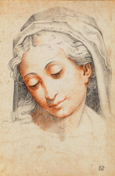 Francesco Bartolozzi, Attribuito a : Studio di Testa femminile, verso studio di testa  - Asta Disegni antichi - Associazione Nazionale - Case d'Asta italiane