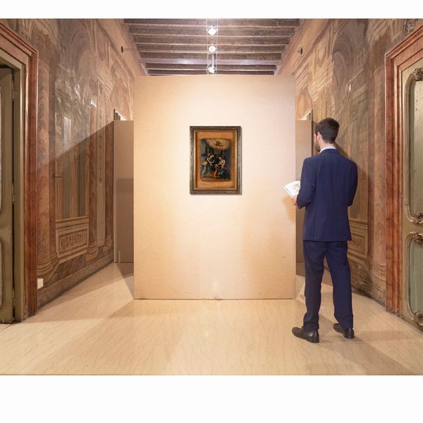 Scuola italiana del XVI secolo : Maestro del XVI secolo - Annunciazione  - Asta Disegni antichi - Associazione Nazionale - Case d'Asta italiane