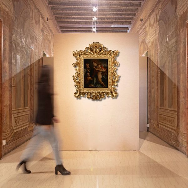 SCUOLA FIORENTINA DEL XVI SECOLO : Madonna con San Giovanni Battista  - Asta Disegni antichi - Associazione Nazionale - Case d'Asta italiane