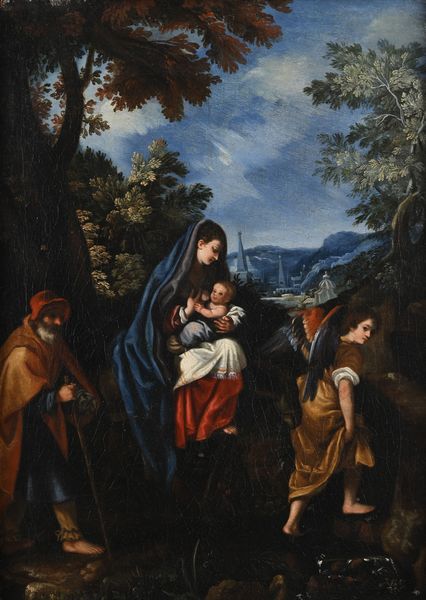 Lodovico Cardi detto il Cigoli , Attribuito a : Fuga in Egitto  - Asta Disegni antichi - Associazione Nazionale - Case d'Asta italiane