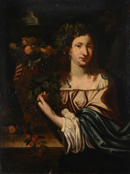 SCUOLA ROMANA DEL XVII SECOLO : Allegoria dell'Autunno  - Asta Disegni antichi - Associazione Nazionale - Case d'Asta italiane