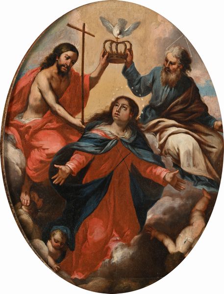 Bartolomeo Altomonte, Attribuito a : Incoronazione della Vergine  - Asta Disegni antichi - Associazione Nazionale - Case d'Asta italiane