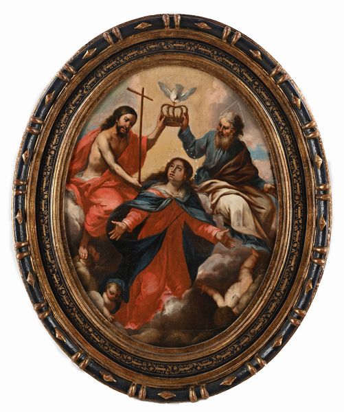 Bartolomeo Altomonte, Attribuito a : Incoronazione della Vergine  - Asta Disegni antichi - Associazione Nazionale - Case d'Asta italiane