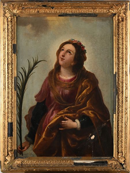 Onorio Marinari, Attribuito a : Santa Giusta  - Asta Disegni antichi - Associazione Nazionale - Case d'Asta italiane