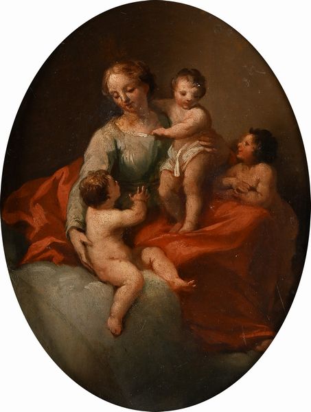 SCUOLA VENEZIANA DEL XVIII SECOLO : La Carit  - Asta Disegni antichi - Associazione Nazionale - Case d'Asta italiane