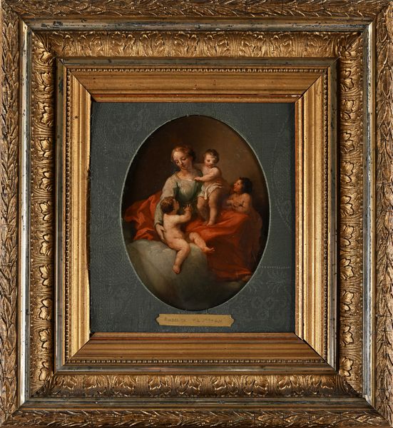 SCUOLA VENEZIANA DEL XVIII SECOLO : La Carit  - Asta Disegni antichi - Associazione Nazionale - Case d'Asta italiane