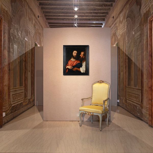 Scuola veneta del XVIII secolo : Cristo della moneta da Tiziano  - Asta Disegni antichi - Associazione Nazionale - Case d'Asta italiane