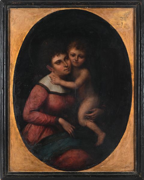 Scuola romana inizi del XIX secolo : Madonna con bambino  - Asta Disegni antichi - Associazione Nazionale - Case d'Asta italiane