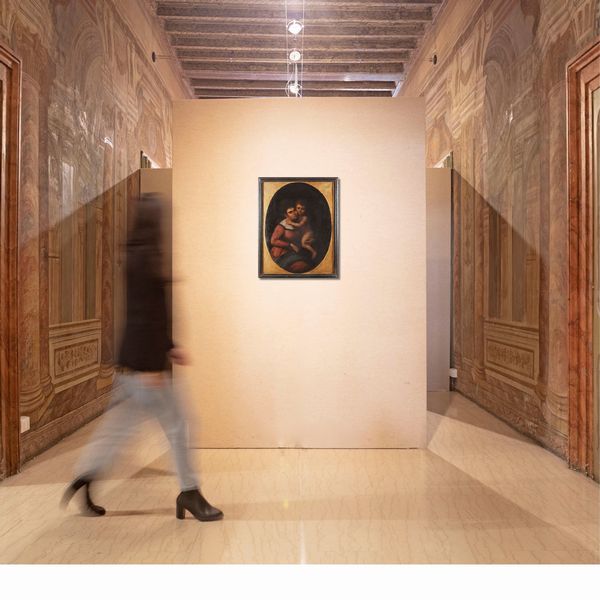 Scuola romana inizi del XIX secolo : Madonna con bambino  - Asta Disegni antichi - Associazione Nazionale - Case d'Asta italiane