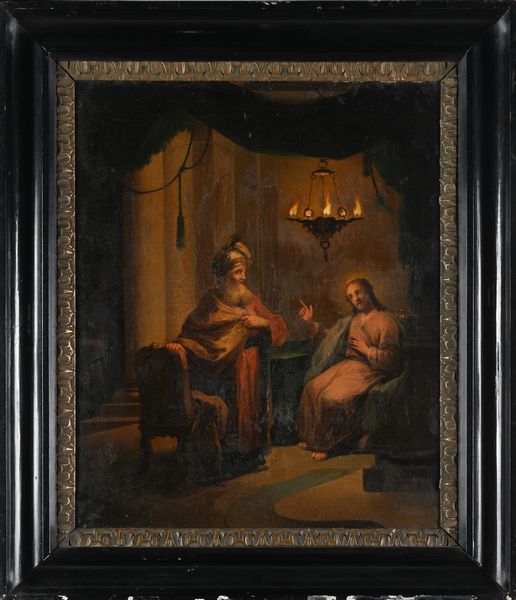 Scuola fiamminga del XVIII secolo : Cristo in casa di Simone il fariseo  - Asta Disegni antichi - Associazione Nazionale - Case d'Asta italiane
