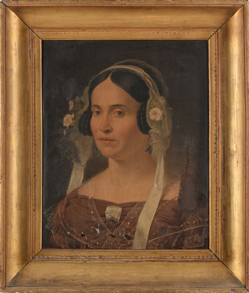 Scuola italiana del XIX secolo : Ritratto di Gentildonna  - Asta Disegni antichi - Associazione Nazionale - Case d'Asta italiane