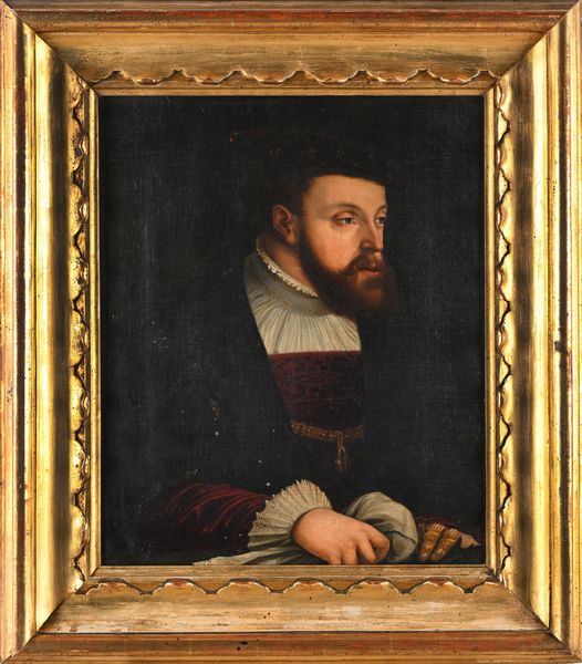 Scuola tedesca del XVIII secolo : Ritratto di Carlo V  - Asta Disegni antichi - Associazione Nazionale - Case d'Asta italiane