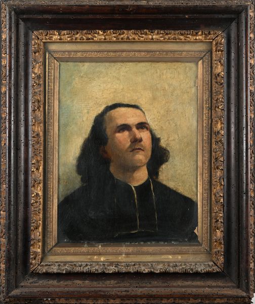 Scuola Europea del XIX secolo : Ritratto di giovane Prelato  - Asta Disegni antichi - Associazione Nazionale - Case d'Asta italiane