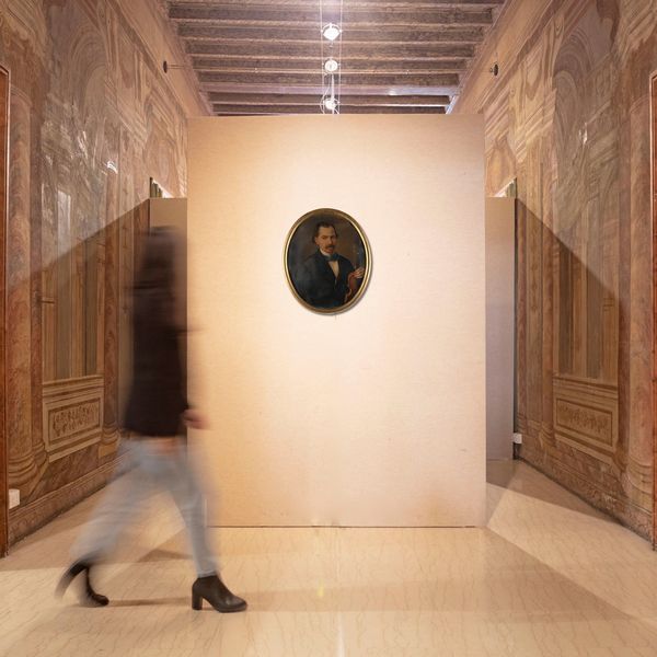 Scuola italiana del XIX secolo : Ritratto di violinista  - Asta Disegni antichi - Associazione Nazionale - Case d'Asta italiane