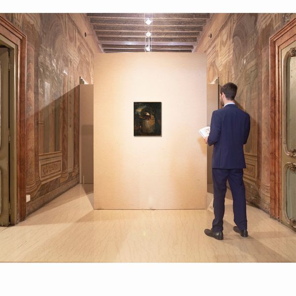 Scuola francese fine XVIII/inizio XIX secolo : Dama con cane  - Asta Disegni antichi - Associazione Nazionale - Case d'Asta italiane