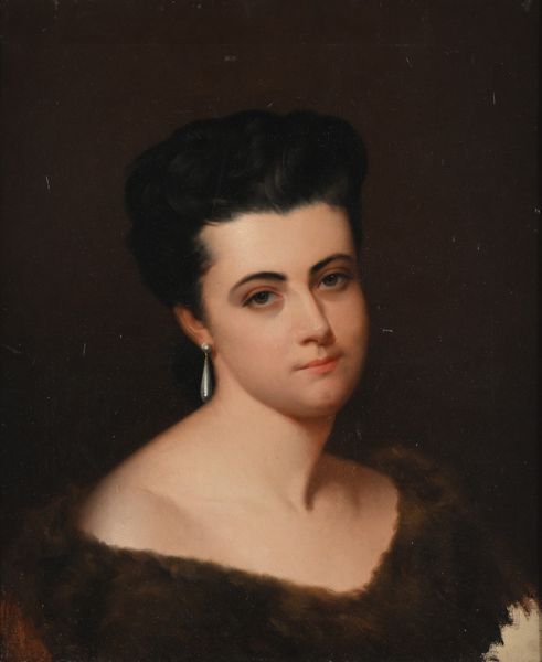 Scuola francese del XIX secolo : Ritratto di gentildonna con orecchino  - Asta Disegni antichi - Associazione Nazionale - Case d'Asta italiane