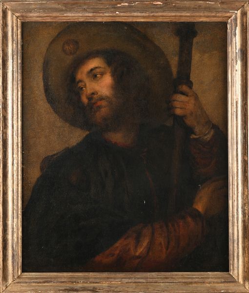 Scuola romana del XVIII secolo : San Giacomo  - Asta Disegni antichi - Associazione Nazionale - Case d'Asta italiane